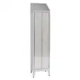 Stainless steel wardrobe locker  - N.1 COMPARTMENT - n.2 doors