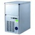 HOLLOW CUBE ICE MAKER - Mod SEI18 - CONTAINER CAPACITY Kg 4 - PRODUCTION WITH AIR MOTOR UP TO 19/24 h kg - PRODUCTION WITH WATER MOTOR UP TO 17/24 h kg - Dim cm L 33,4 x D 45,7 x H 55,2/57,2