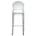 STOOL IGLOO - MOD. 2358 - POLYCARBONATE FRAME - MATCHES WITH CHAIR IGLOO - INDOOR/ OUTDOOR USE - STACKABLE UP TO SIX PIECES - DIMENSIONS cm L 47 x D 54 x H 116 - EC STANDARDS