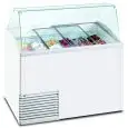 ICE CREAM DISPLAY COUNTER - MOD. SL 510 ICE - TEMPERATURE -15°/-20° C - CAPACITY Lt 431 - DIMENSIONS cm. L 134,1 x D 72,5 x h 123,5 - WEIGHT Kg. 103 - CE STANDARDS