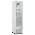 UPRIGHT FRIDGE - PAINTED STEEL - FOR BEVERAGES - VENTILATED - Mod MILS COOLER 225V B - CAPACITY 221 L - 1 GLASS DOOR - TEMPERATURE +1/+9°C - DIMENSIONS cm L 45 x D 49,7 x 188,1 H - CE STANDARD