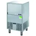 ICE MAKER WITH CUBES NUGGET - Mod SMH 80 - CONTAINER CAPACITY Kg 25 - PRODUCTION WITH AIR MOTOR UP TO kg 85/24 h - PRODUCTION WITH WATER MOTOR UP TO kg 85/24 h - Dim. cm L 52,9 x D 62,6 x H 79,1/88,3