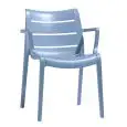SUNSET CHAIR - MOD. 2329 - REINFORCED TECHNOPOLYMER STRUCTURE - FOR INDOOR AND OUTDOOR USE - STACKABLE - DIM. cm L 61 x D 59 x H 82 - CE STANDARD