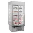 MULTIDECK CHILLER SUITABLE FOR MEAT AND DAIRY PRODUCTS - MOD SUPER SUNNY 14 GLASS - CAPACITY 940 LITERS - TEMPERATURE 0°/+10°C - VENTILATED - DIMENSIONS cm L 133,5 x D 73,7 x 198,7 H - CE Standard