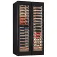 Wine display cooler with capacity Lt 770 and temperature +2° / +12 ° C / +12° / +20 ° C / +2° / +20 ° C Klimaitalia UY 224 3VD