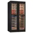 Wine display cooler with capacity Lt 770 and temperature +2° / +12 ° C / +12° / +20 ° C / +2° / +12 ° C / +12° / +20 ° C Klimaitalia UY 224 4VD