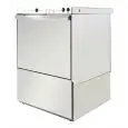 COMMERCIAL MECHANICAL DISHWASHER, STAINLESS STEEL - MOD U500 - Single phase - MAX CLEARANCE cm 34 - SQUARE RACK cm 50x50 - CYCLE (sec) 120 - ADJUSTABLE RINSE AID DOSING PUMP - Total dimensions cm L 55 x D 60 x h 82,5