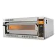ELECTRIC PIZZA OVEN - Mod. TECMASTER D 6 /L - ELECTRONIC CONTROL with DISPLAY - Single deck oven - Firebrick oven base or firebrick oven bse and top - Low power consumption - Chamber dimensions cm L 108 x D 72 x h 14 - N. Pizzas 6 (Ø cm 36) - N. 2 pans 60