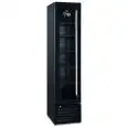 Refrigerated display case - Ventilated - Mod THIN FREEZER BLACK - Capacity L 165 - N 1 glass door - Temperature -17/-22°C - Dimensions cm L 42 x D 60 x H 188