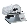 GRAVITY SLICER mod.TOP 220 - EC standards - RoHS - Non-stick chromed steel blade with special grooves Ø 220 - Useful cut mm 190 x 150 - Blade sharpener included
