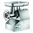 COMMERCIAL MEAT MINCER 32 TND (removable mincing set) - Stainless steel mincing set - Reverse function - Power hp 2,2 - 1600W 230V Single phase 50hz - Production per hour Kg/h 300-500