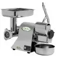 MEAT MINCER AND CHEESE GRATER - MOD. TCGR8A - FOOD GRADE ALUMINIUM MINCING SET - POWER Kw 0,38 (0,5Hp) - SUPPLY V 230/50Hz SINGLE PHASE - MEAT PRODUCTION PER HOUR Kg 15 - CHEESE PRODUCTION PER HOUR Kg 30 - DIMENSIONS Cm 26 x 38 x 36 - CE STANDARDS