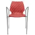 CHAIR UNI - MOD. 551S - STEEL CHAIR WITH ARMRESTS - POLYPROPYLENE BODY - CHROME FINISH FOR INDOOR USE - PAINTED FINISH FOR INDOOR/OUTDOOR USE - STACKABLE - DIMENSIONS Cm L56 x D53 x H79 - EC STANDARDS