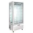 Vertical refrigerated display in ventilated steel with positive temperature and 450 L capacity Klimaitalia VICTORIA 85 NFP WHITE