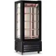 Refrigerated meat display cabinet model VICTORIA MEAT 85, temperature -1°C / +5°C, gross capacity 450 Lt, external dimensions 850 x 650 x 1950 mm.