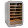 Wine display cooler with capacity Lt 126 and temperature +2 to +20 °C Klimaitalia VINARIUS 40 GREY