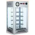 REFRIGERATED DISPLAY - Mod. VRN 108 - N. 4 chrom-plated rotating shelves ø 36 - Temperature 2/+10 °C - Capacity lt 108 - Ventilated cooling - Power W 230 - Single phase - Dimensions cm L 47,5 x D 47,5 x 87h - EC standards