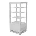 REFRIGERATED DISPLAY CASE - Mod. VRN 78 BIANCA - N. 3 adjustable shelves - Temperature 0/+12 °C - Capacity 78L - Ventilated cooling - Power W 180 - Single phase - Dimensions cm L 42,5 x D 38 x 96 h - CE approved