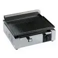 Electric griddle with single striped hob cm 35,5x25,5 Allforfood SICILIA R TOP