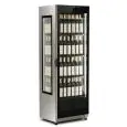 REFRIGERATED WINE DISPLAY - Mod WINE CLASS - Capacity Lt. 376 - Temperature +5/+15 °C - Power W 245 - Single-phase power supply - Dimensions cm L 61 x D 60,5 x 184,3 h - CE Standard
