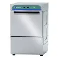 ELECTRONIC STAINLESS STEEL GLASS WASHER - MOD. X25ER - SINGLE PHASE SUPPLY - ELECTRONIC CONTROL SYSTEM - CLEARANCE MAX HEIGHT cm 24 - ROUND RACK ø cm 35 - CYCLE (sec) 90/120/150/180 - ADJUSTABLE DETERGENT AND RINSE AID DOSER - Total dimensions cm L42 x D5