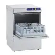 MECHANICAL GLASS WASHER - STAINLESS STEEL - MOD. ES40 - SINGLE PHASE - MAX CLEARANCE cm 29 - SQUARE RACK cm 40x40 - CYCLE (sec) 150 - HYDRAULIC RINSE AID DOSING PUMP - Total dimensions cm L 46 x D 54 x h 69