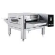 GAS CONVEYOR PIZZA OVEN - Mod. C/80 GAS - Modular and stackable - Stainless steel - Chamber dimensions cm L 80 x D 110 x 10 h - Power 22,6 Kw - CE approved