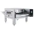 ELECTRIC CONVEYOR PIZZA OVEN - Mod. C/80 - Modular and stackable - Stainless steel - Chamber dimensions cm L 80 x D 110 x 10 h - Power 24,4 Kw - CE approved
