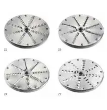 SLICING DISCS - to be used with the vegetable slicer / mozzarella slicer Model TV4000, TV2000RN, TV3000R, TV2500, FNT